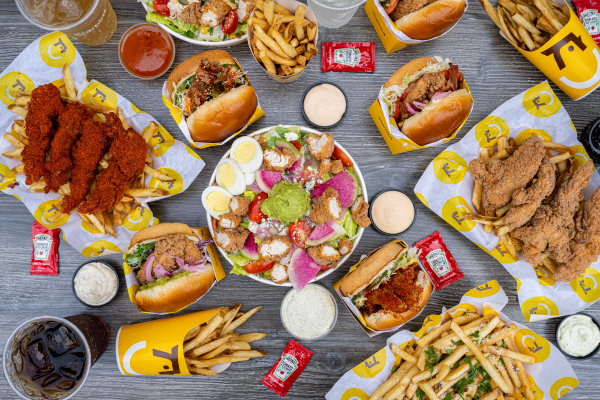 Starbird sandwiches and french fries