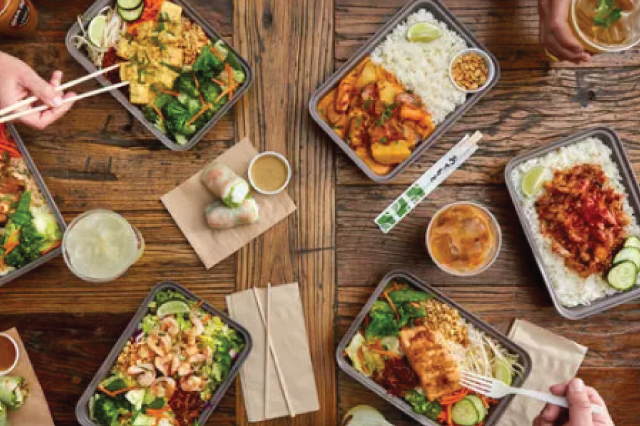 Asian Box food spread